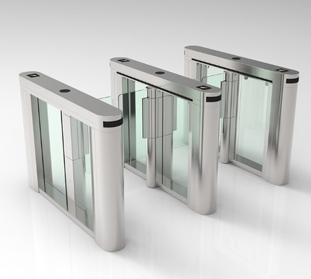SS304 Entrance Tripod Turnstile Gate Auto Fast Speed Security Swing Arm Gates 600mm Width