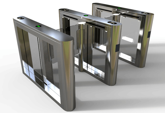 SS304 Entrance Tripod Turnstile Gate Auto Fast Speed Security Swing Arm Gates 600mm Width