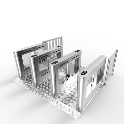 Face Recognition Swing Barrier Turnstile Ticket System QR Code Entrance Barrier Gate