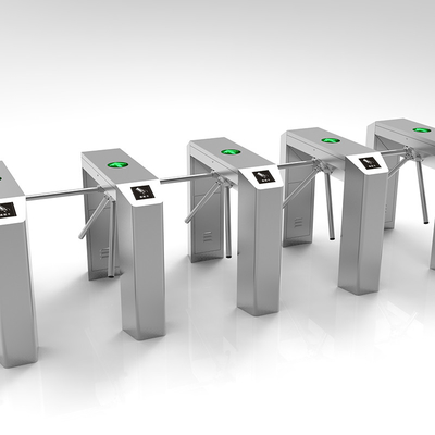 Stainless Steel  Flap Barrier Turnstile BRT Station , Tripod Security Barriers And Gates