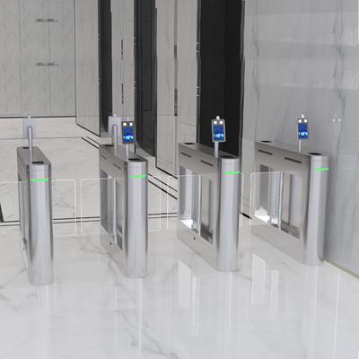 IPX4 Anti Crush Optical Face Recognition Turnstile Swing Barrier Gate